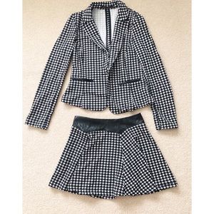 Cher from Clueless-Houndstooth Jacket & Skirt